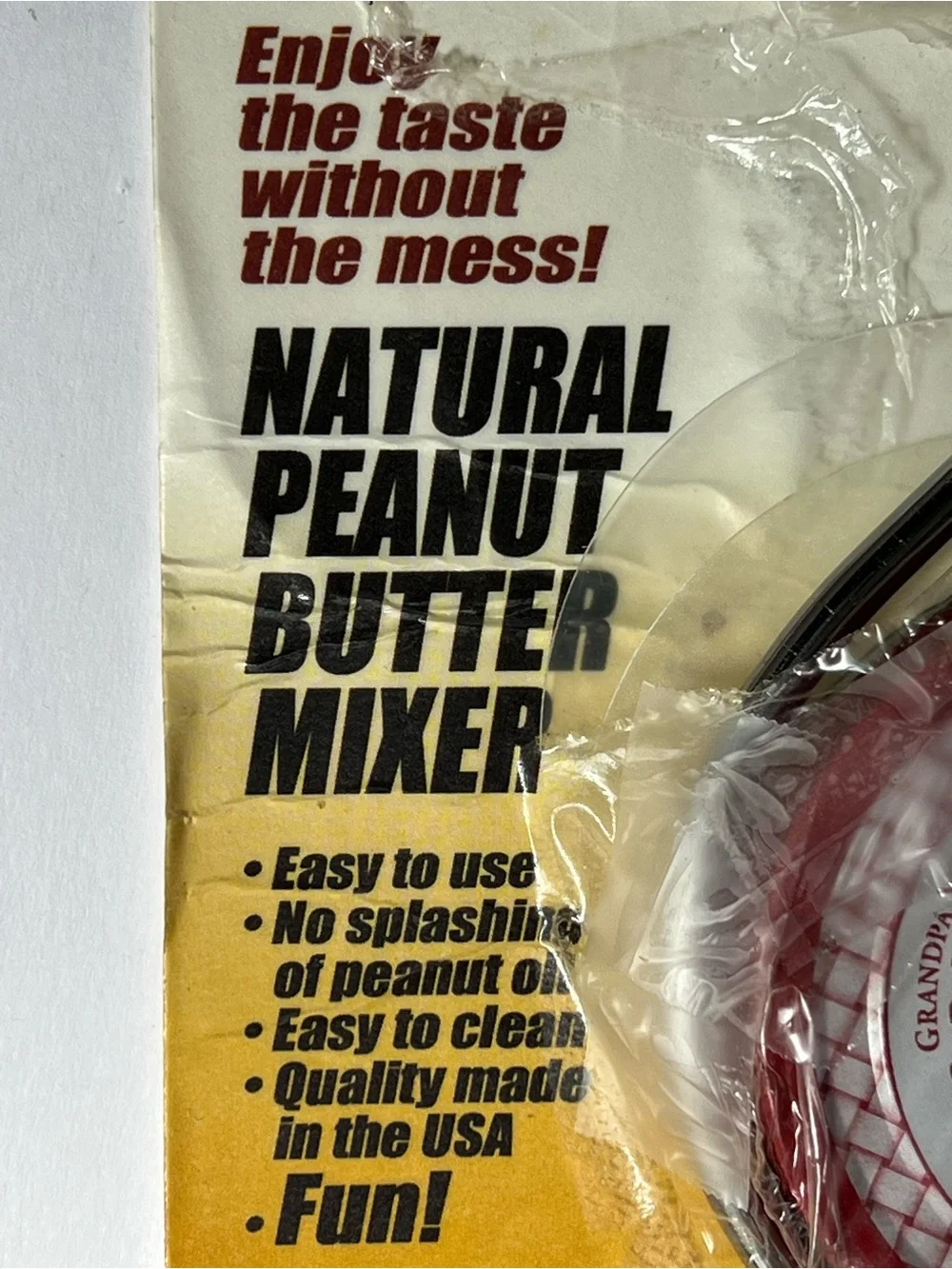 Peanut Butter Mixer - Cream Handle, Red Base